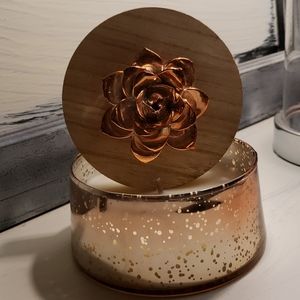 Speckled Copper Succulent Candle
